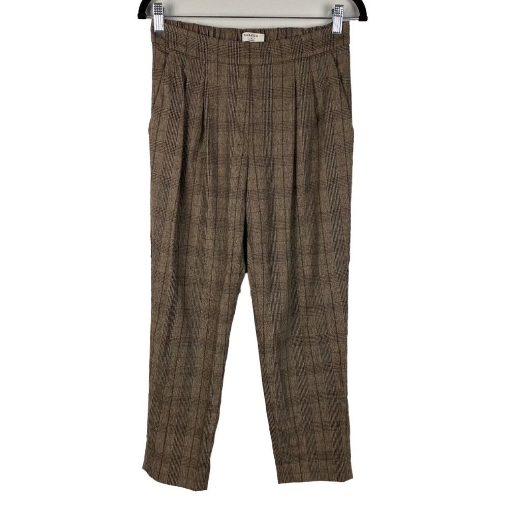 Aritzia Babaton Conan Wool/Cashmere High-Rise Slim Cropped Trouser Pants Sz 4
